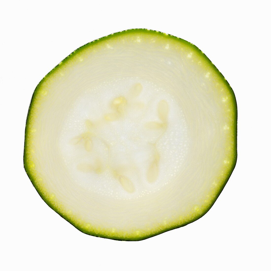 A slice of courgette