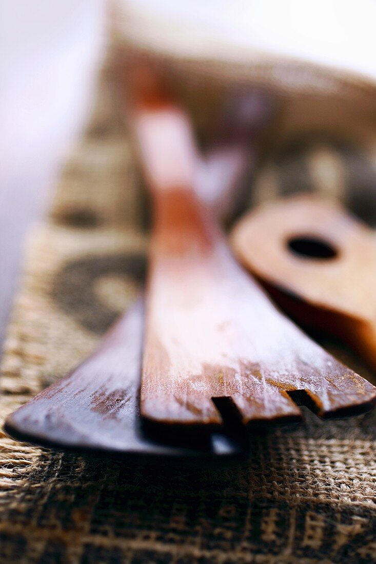 Kochbesteck aus Holz