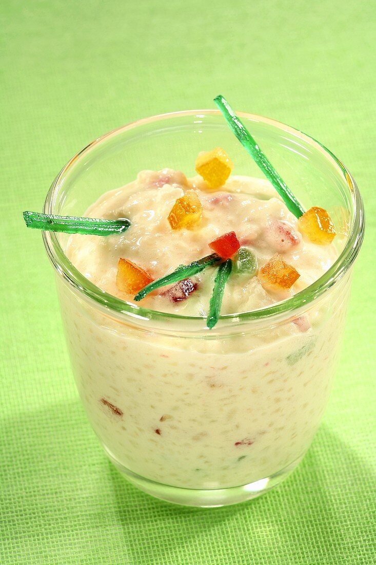 Risotto with candied fruit