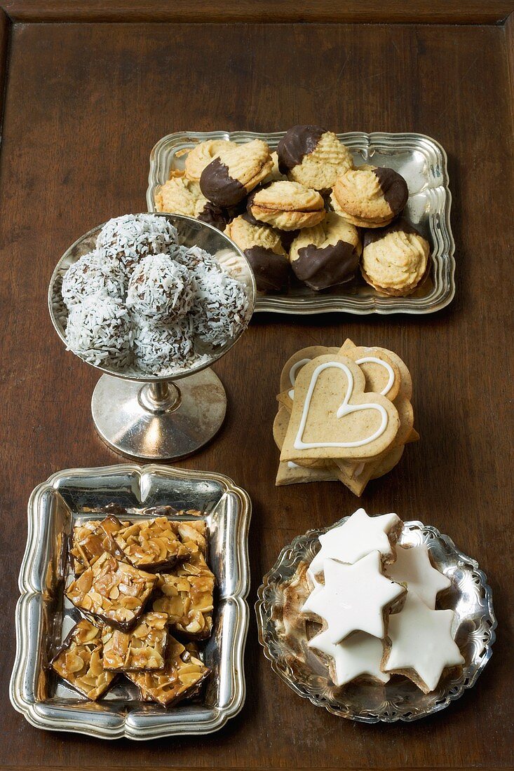 Assorted biscuits and sweets for Christmas