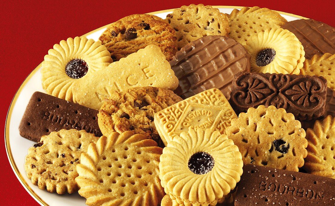 Plate of biscuits