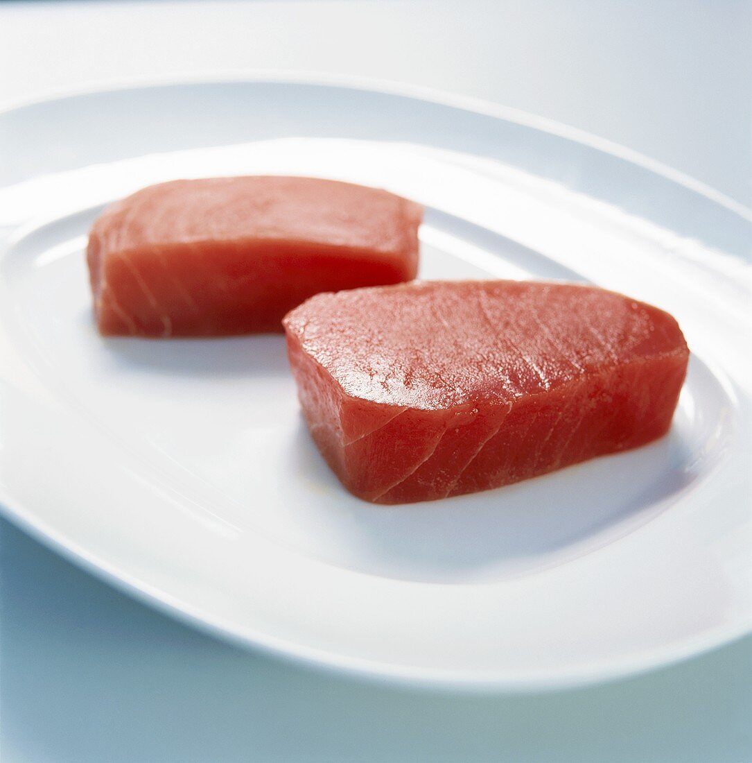 Frisches Thunfischfleisch