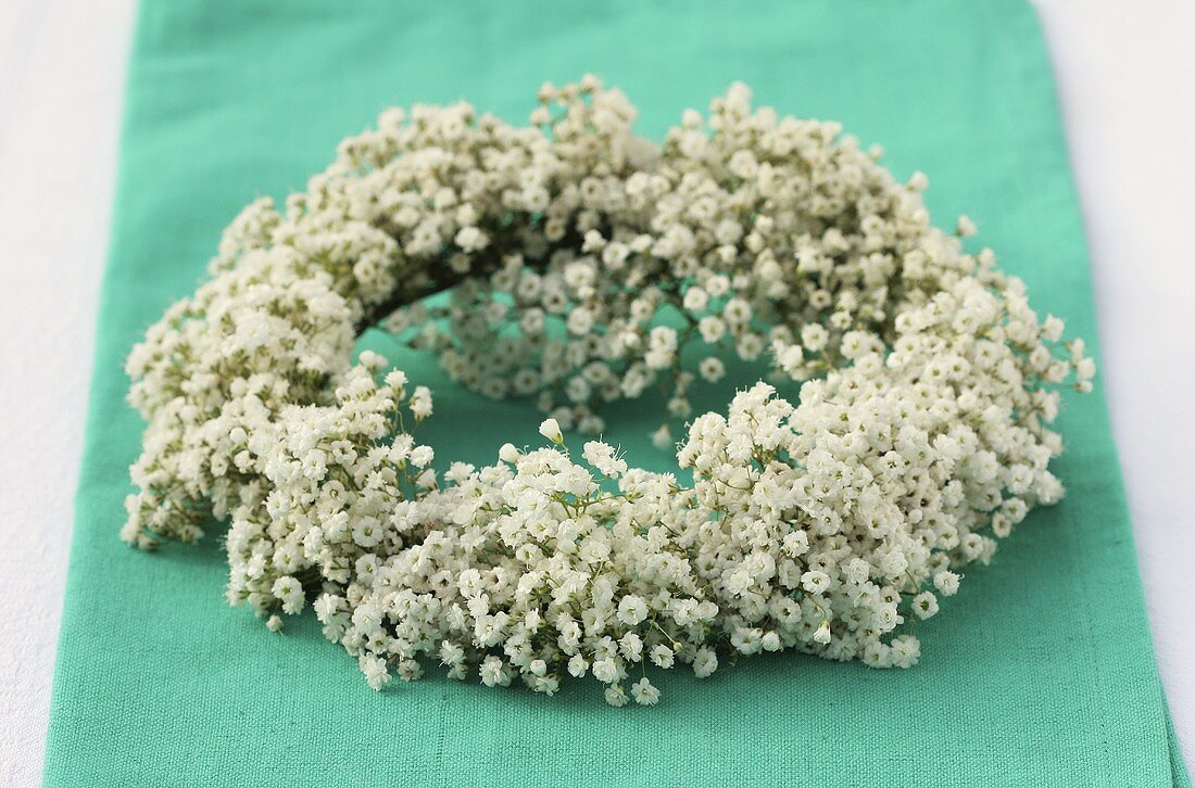 Wreath of gypsophila