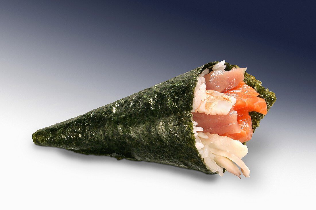 Temaki-Sushi mit Thunfisch