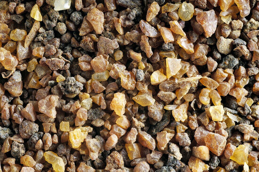 Myrrh (resin from trees of the genus Commiphora), coarse