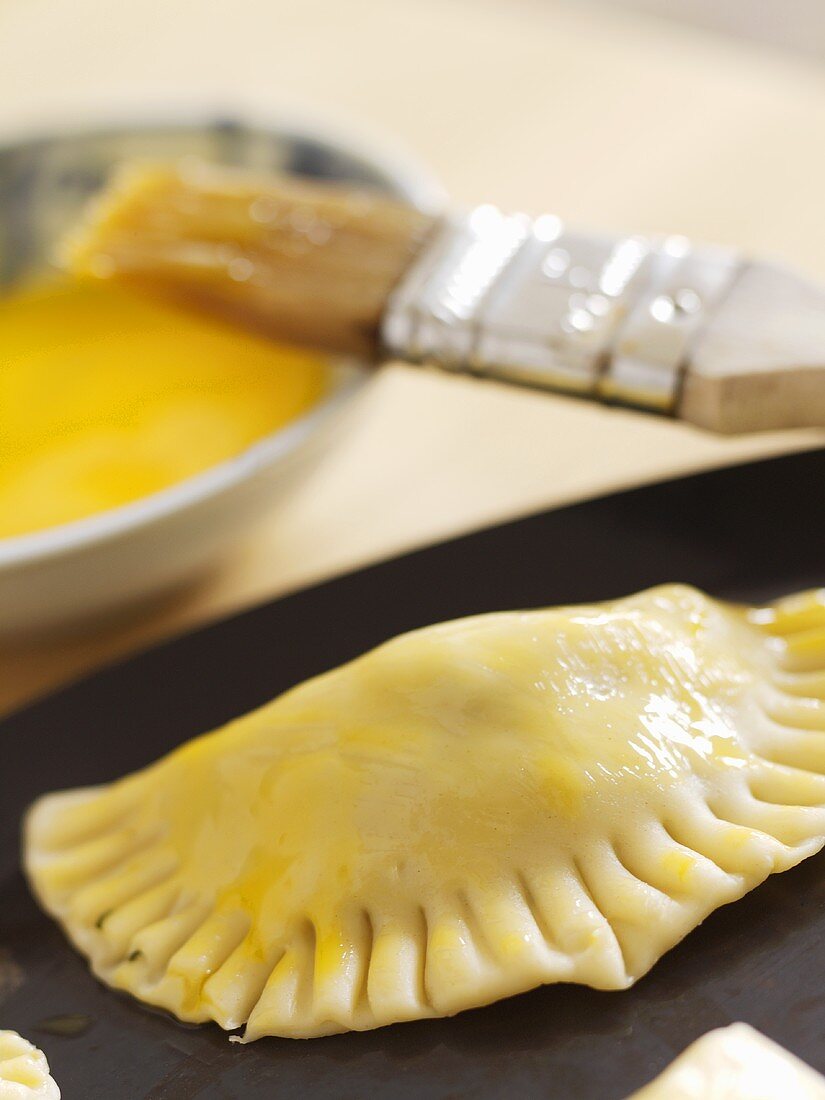 Chard and pine nut pasties