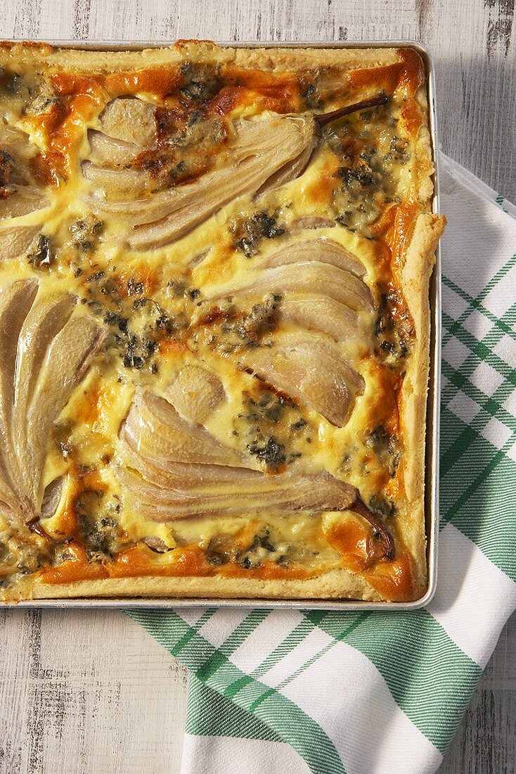 Birnen-Gorgonzola-Quiche