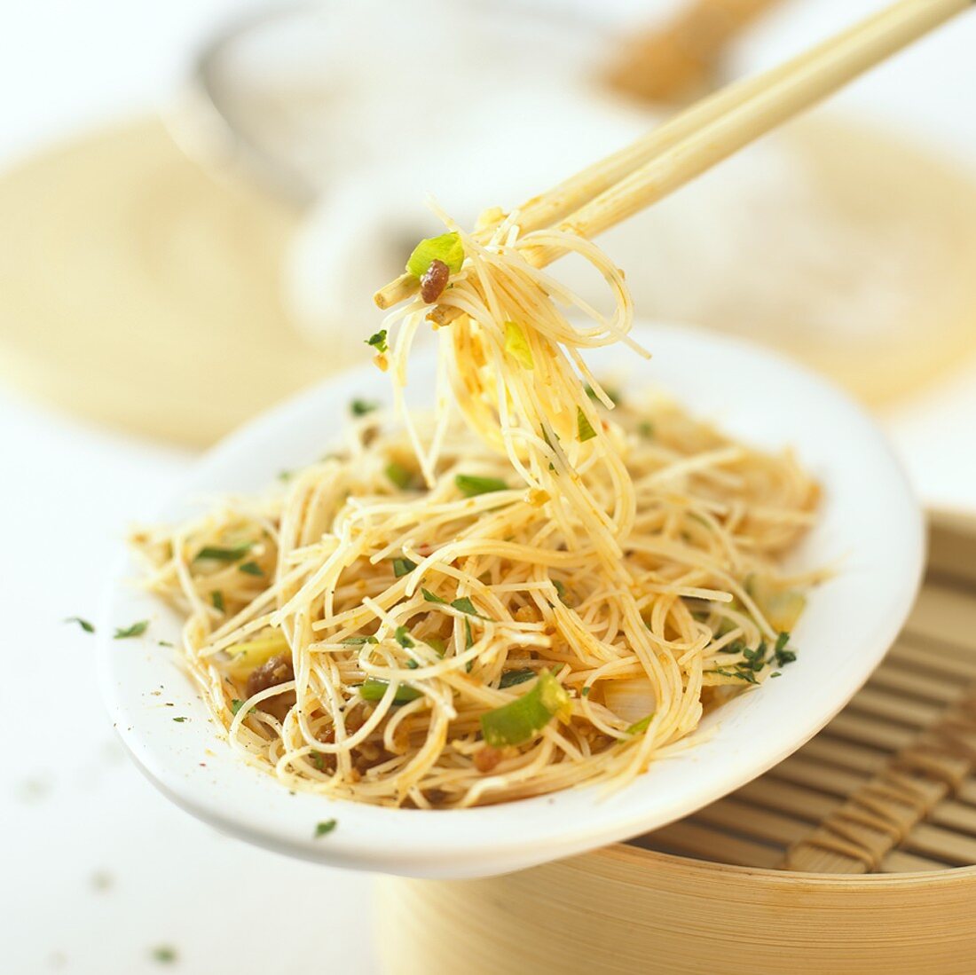 Glass noodles with crabmeat