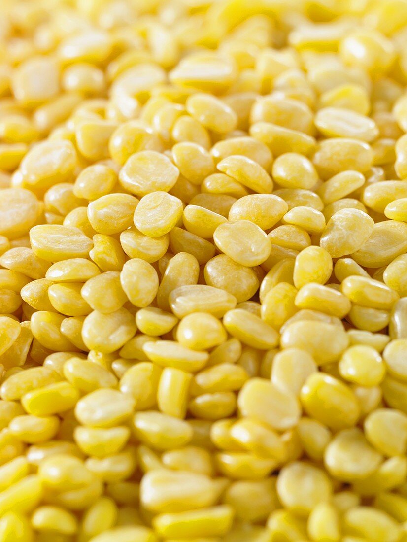Yellow mung beans, hulled and split