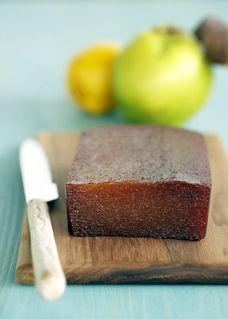 A block of quince jelly