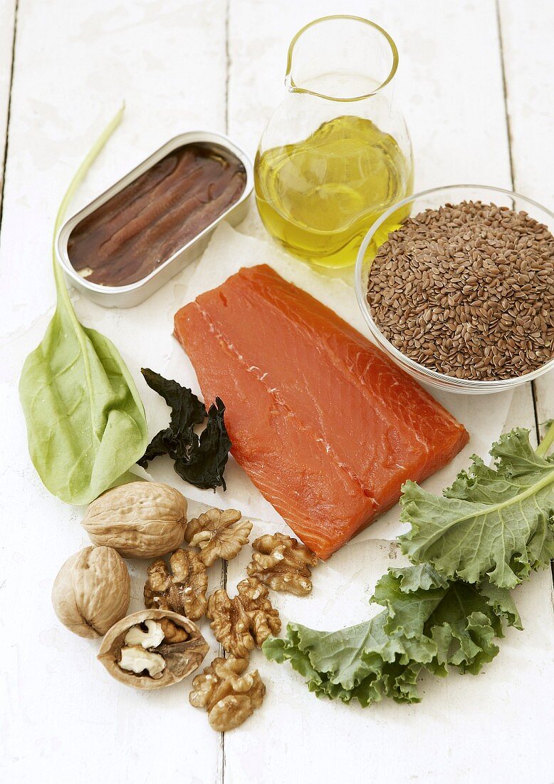 Healthy foods rich in essential fatty acids