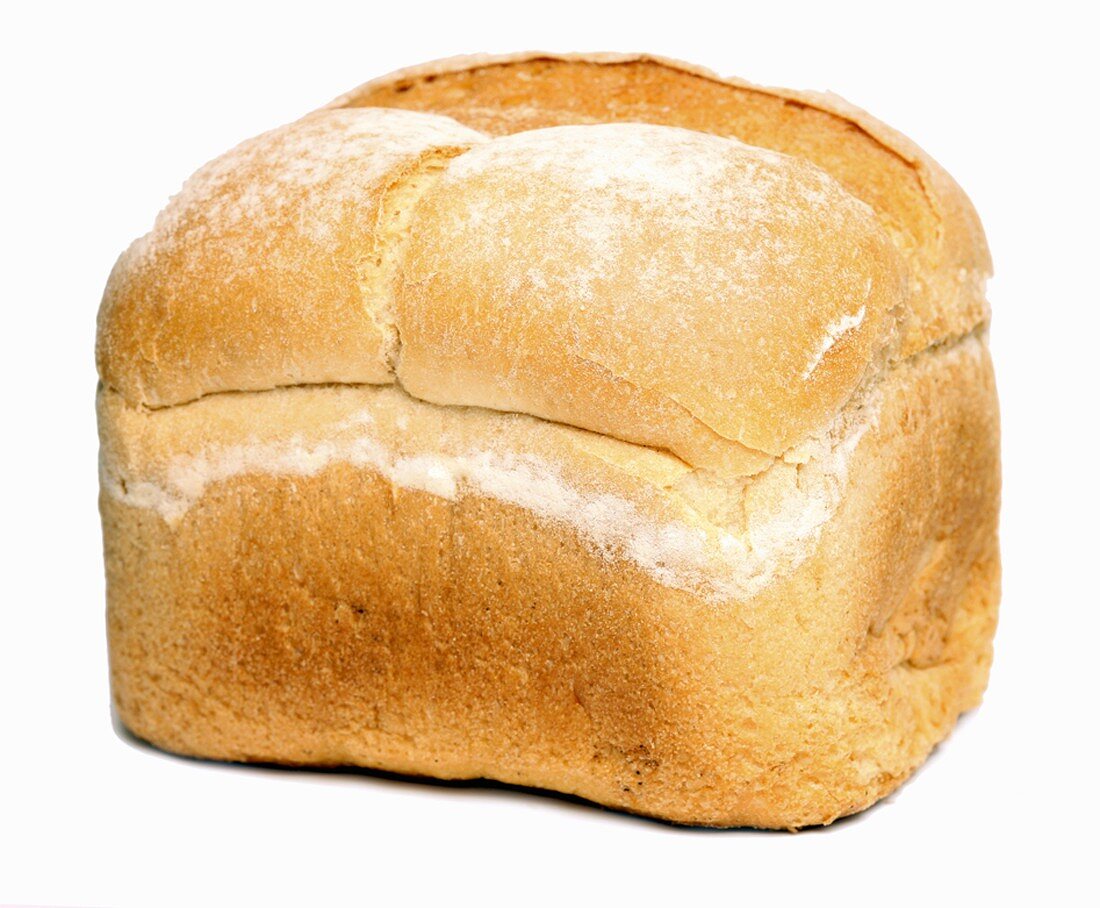 A whole white tin loaf