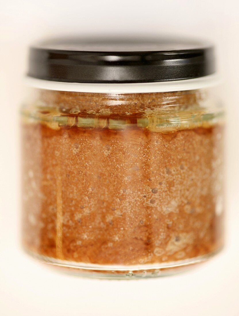 Meat paste in a jar