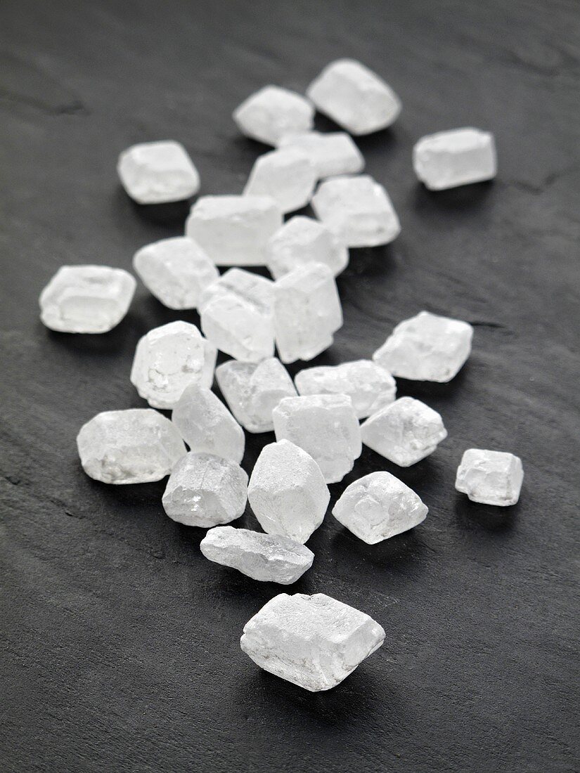 White sugar crystals