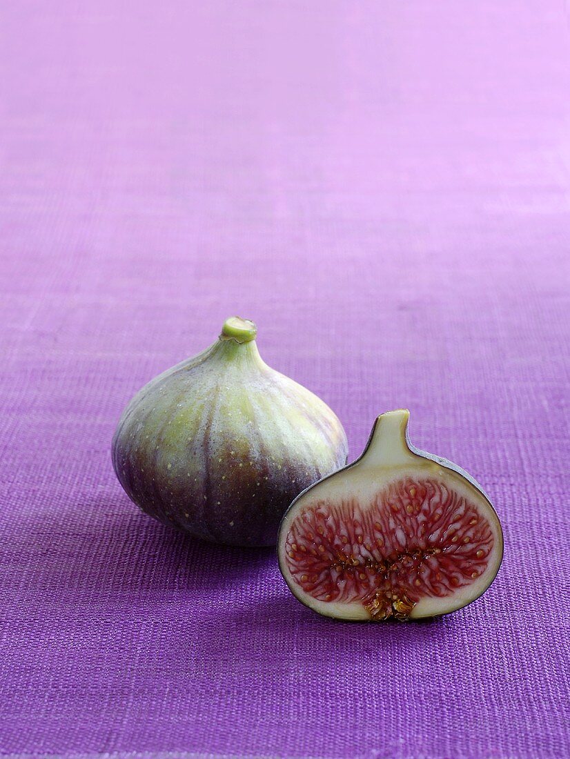 One whole and one half fig