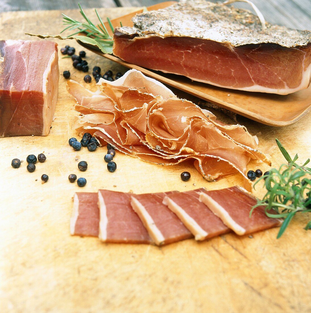 South Tyrolean Speck (bacon) with juniper berries & herbs