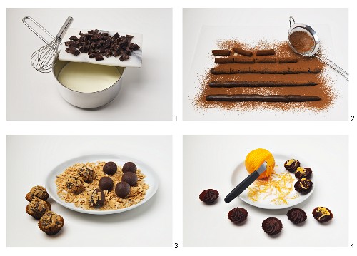 Schnelles Schokoladenkonfekt zubereiten