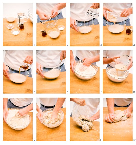 A basic step-by-step for making rye bread