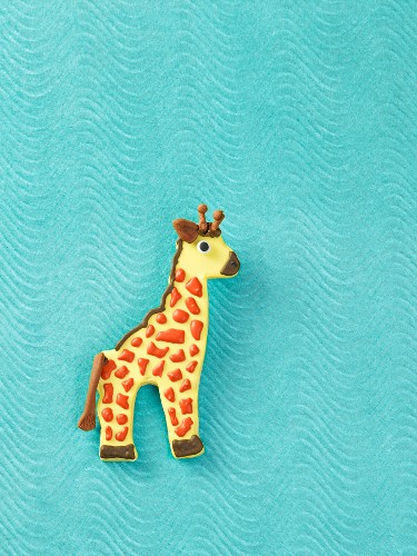 A giraffe biscuit