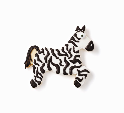 A zebra biscuit