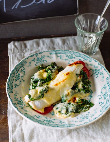 Florentine-style plaice