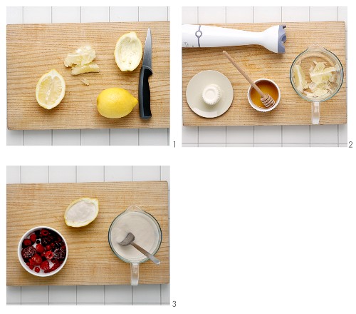 Zitrone mit Ricottacreme zubereiten