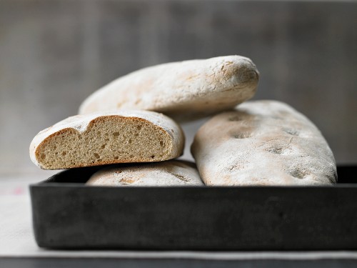 Ciabatta with yeast and olive oil