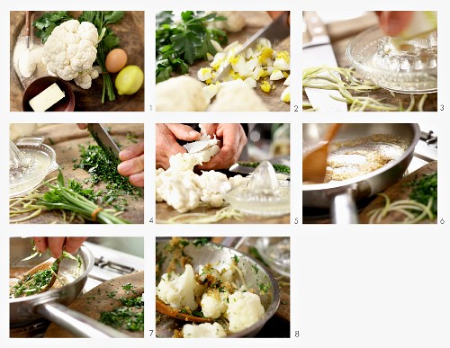 How to make Polish style cauliflower with egg, lemon and breadcrumbs