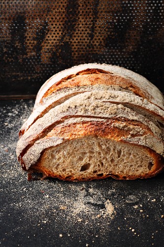 Dark Swiss bread made from wheat flour