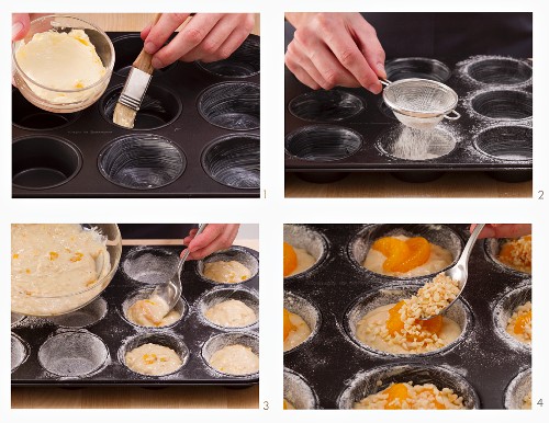 How to bake tangerine muffins topped with brittle