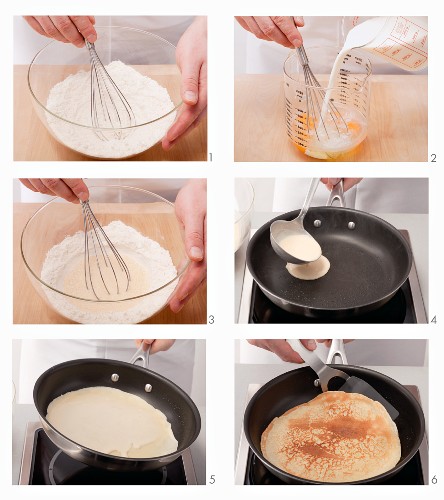 Preparing a classic pancake