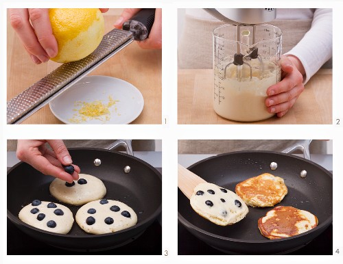 Blueberry Pancakes zubereiten