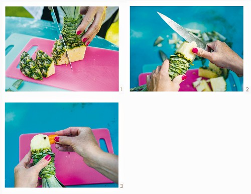 How to make a pineapple parrot