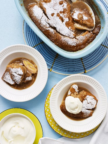 Banana Butterscotch Self-Saucing Pudding