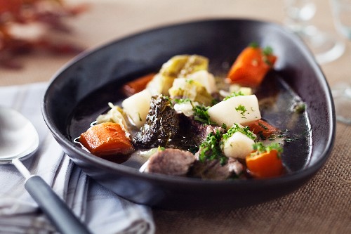 Bavarian meat stew with beef