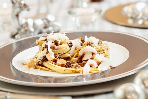 Tagliatelle with wild boar bolognese for Christmas