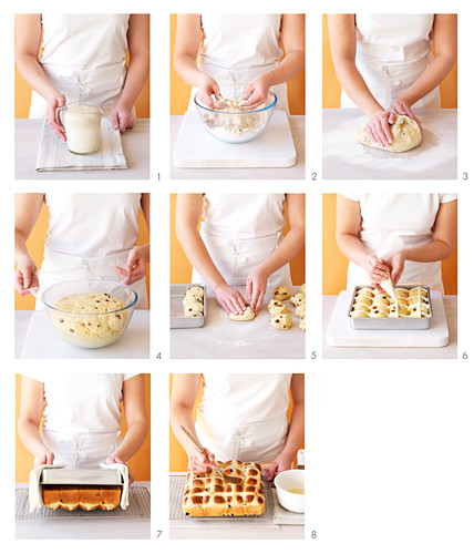 Prepare Hot Cross Buns (Easter pastry, England)