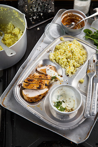 Tandoori chicken with cauliflower couscous