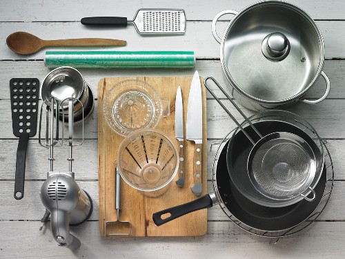 Küchengeräte und Werkzeuge zur Dessert-Herstellung
