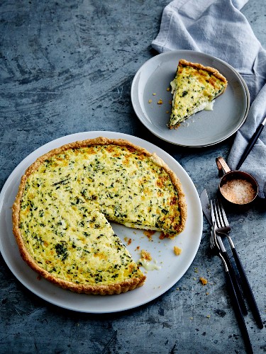 Goat's cheese and herb quiche
