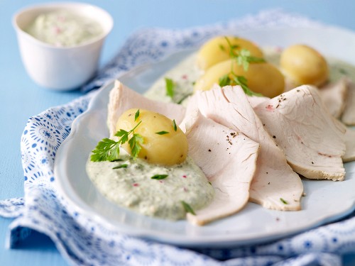 Saftiger Putenbraten mit Remoulade