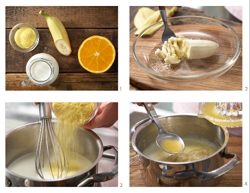How to prepare soft polenta with orange juice