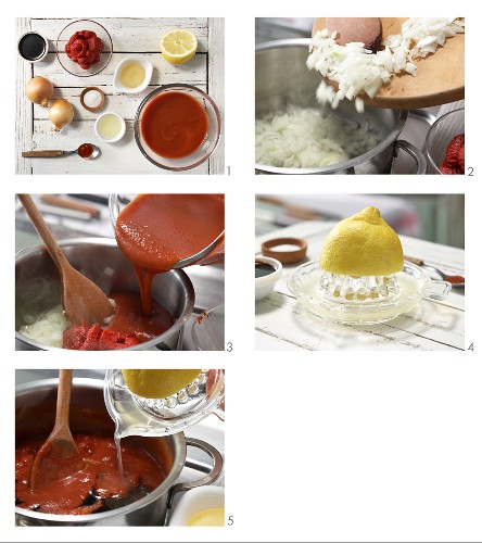 How to prepare hot tomato sauce with sambal oelek
