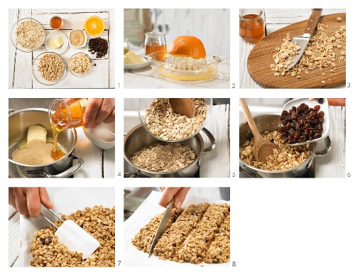 How to prepare peanut and raisin bars