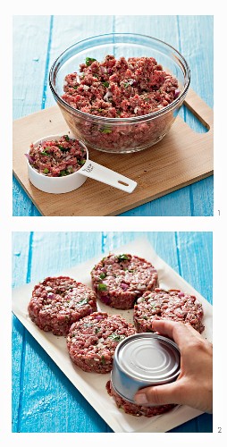 How to prepare hamburger patties