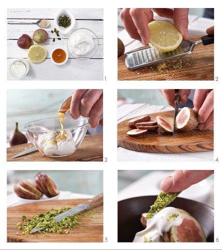 How to prepare lemon and cardamom quark with figs