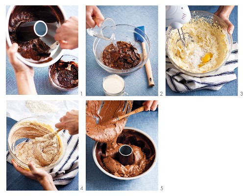 How to make chocolate and sour cream Bundt cake
