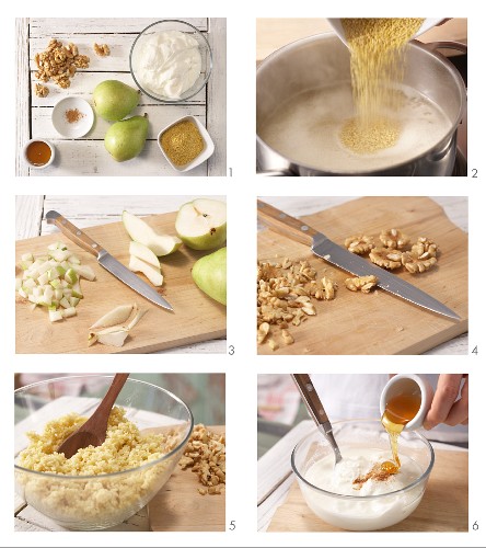 How to prepare millet and pear muesli