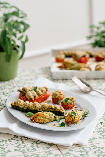 Verdure ripiene alla sanremese (Gefülltes Gemüse), Ligurien, Italien