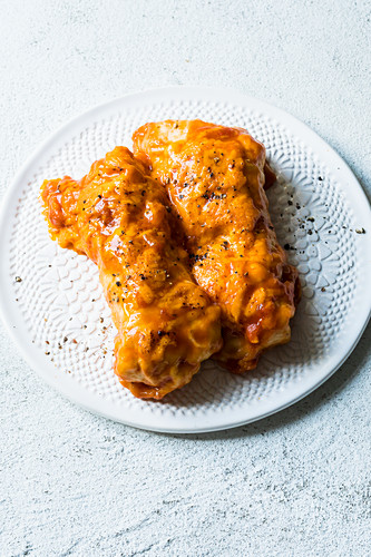 Mexican enchiladas with black beans